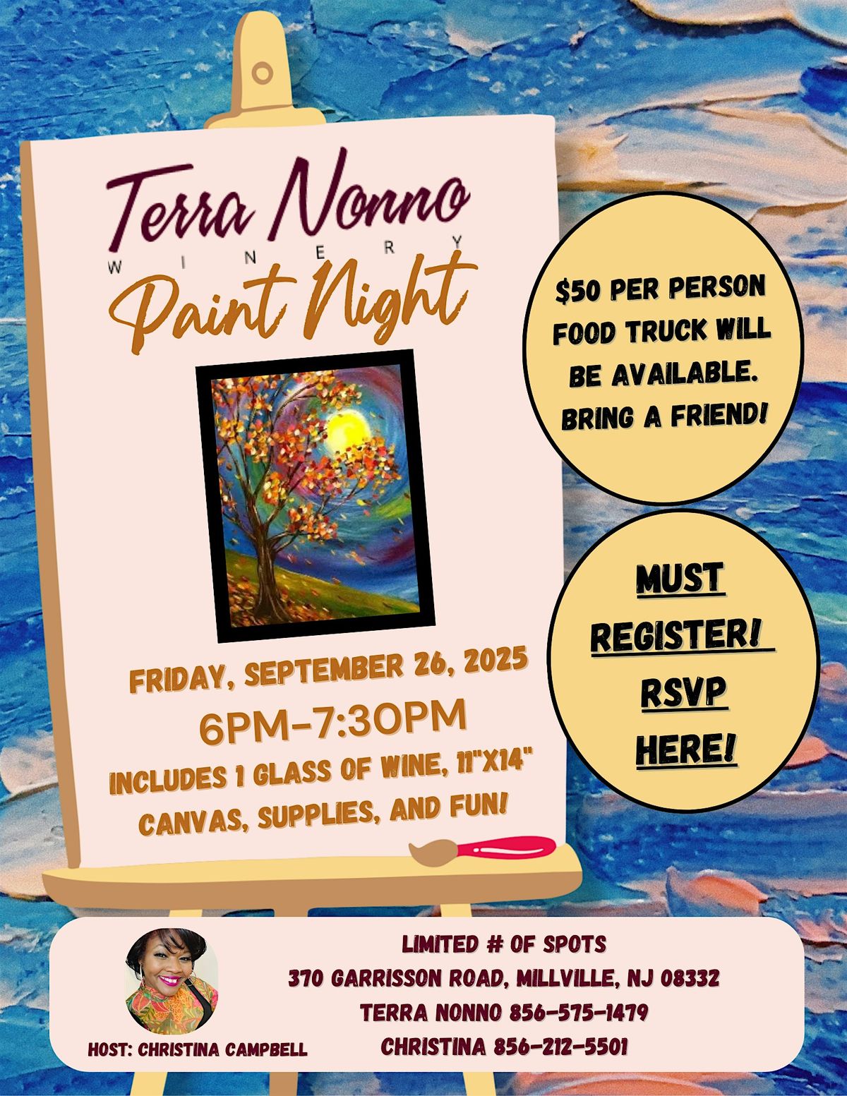 Paint Night at Terra Nonno Winery