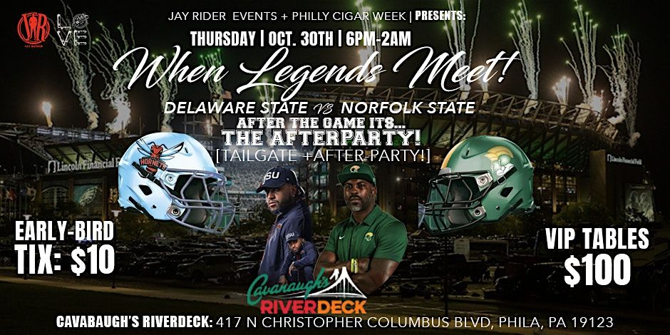 HBCU TAILGATE + AFTERPARTY...DEL STATE VS. NORFOLK STATE OCT. 30TH