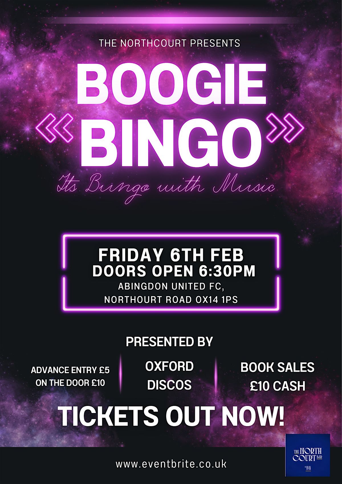Boogie Bingo at Abingdon United