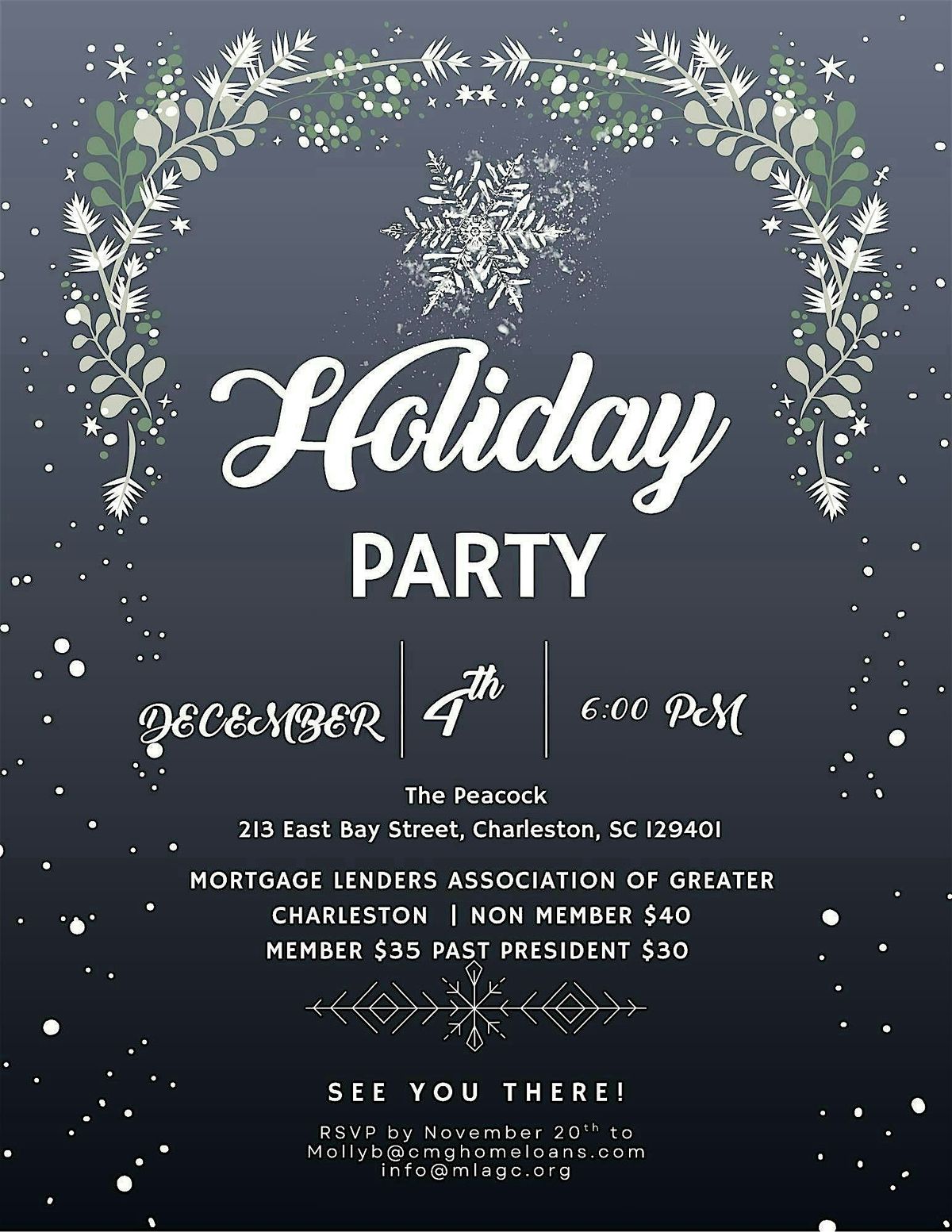 2025 Holiday Social : Mortgage Lenders Association of Greater Charleston