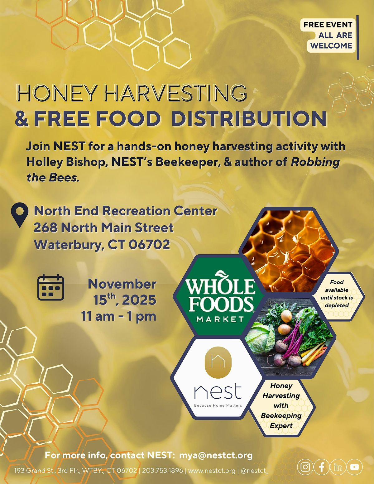 Honey Harvesting & Free Food Distribution