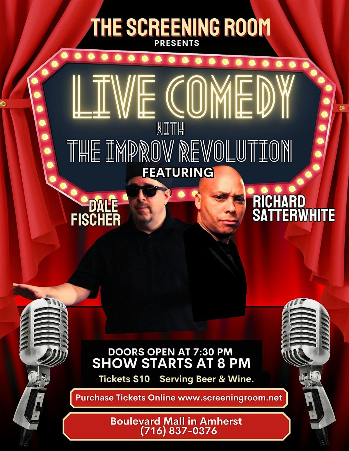 THE IMPROV REVOLUTION- Live Comedy! (Sat Oct 4- 8pm)