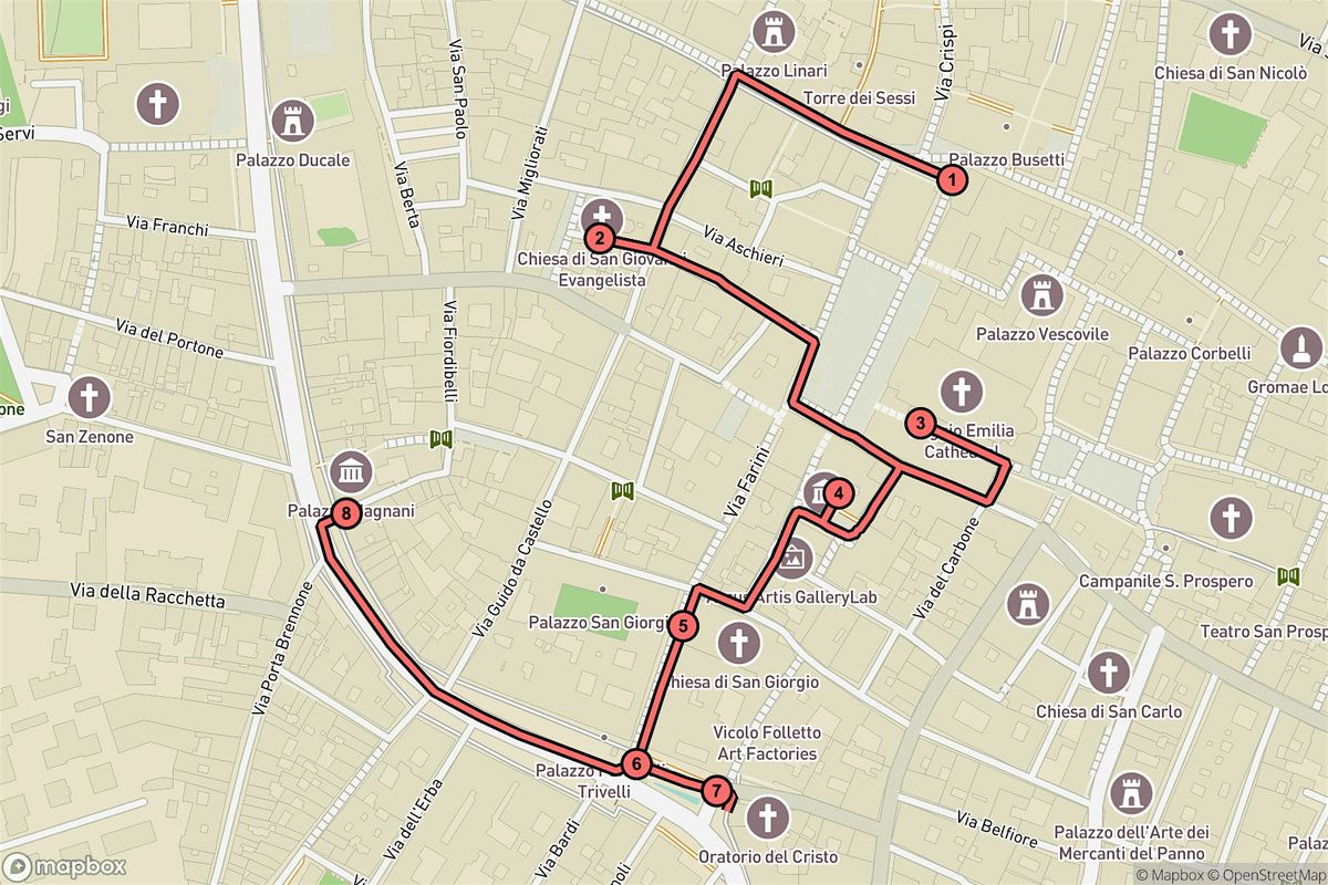 Reggio Emilia Audio Tour: Echoes of Power, Faith, and Tricolor Secrets