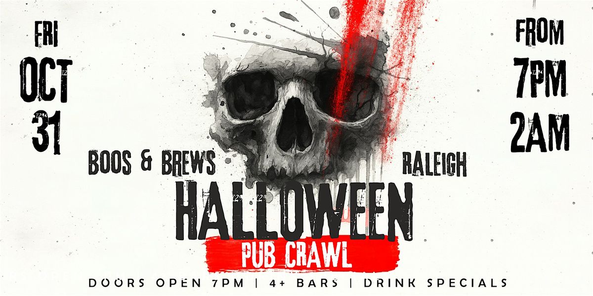 Boos & Brews Halloween Pub Crawl Raleigh 2025