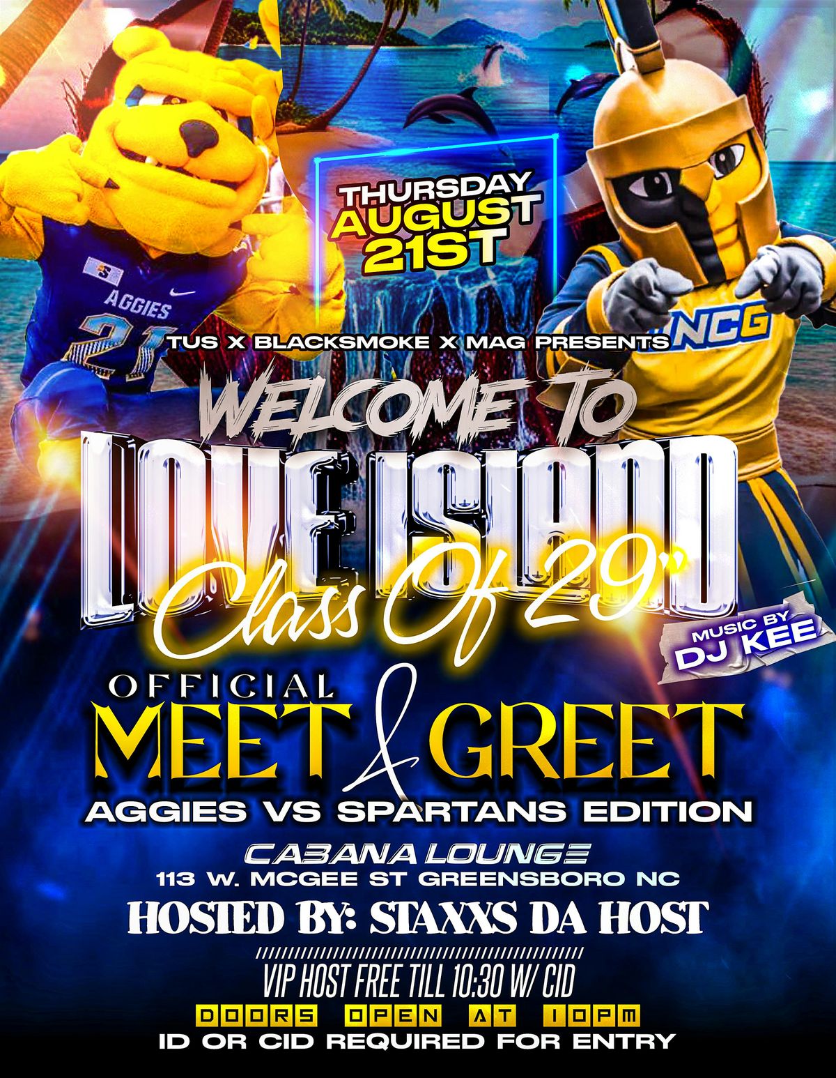 Welcome To Love Island Official Meet & Greet @ CABANA LOUNGE