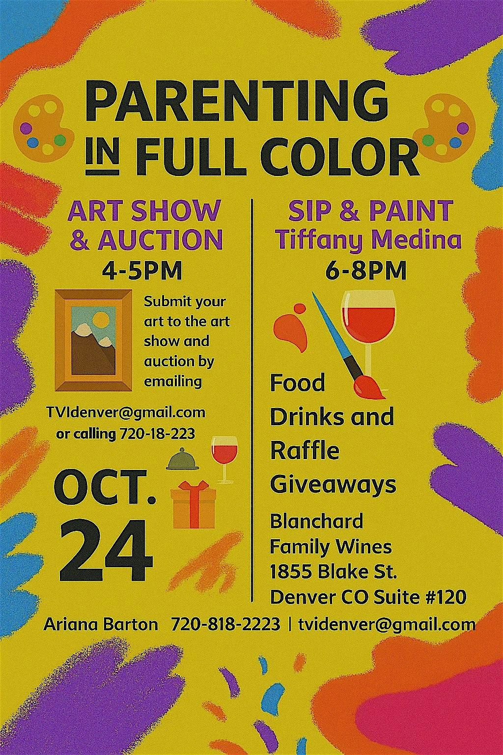 Parenting In Full Color: Sip, Paint & Pour Into Purpose