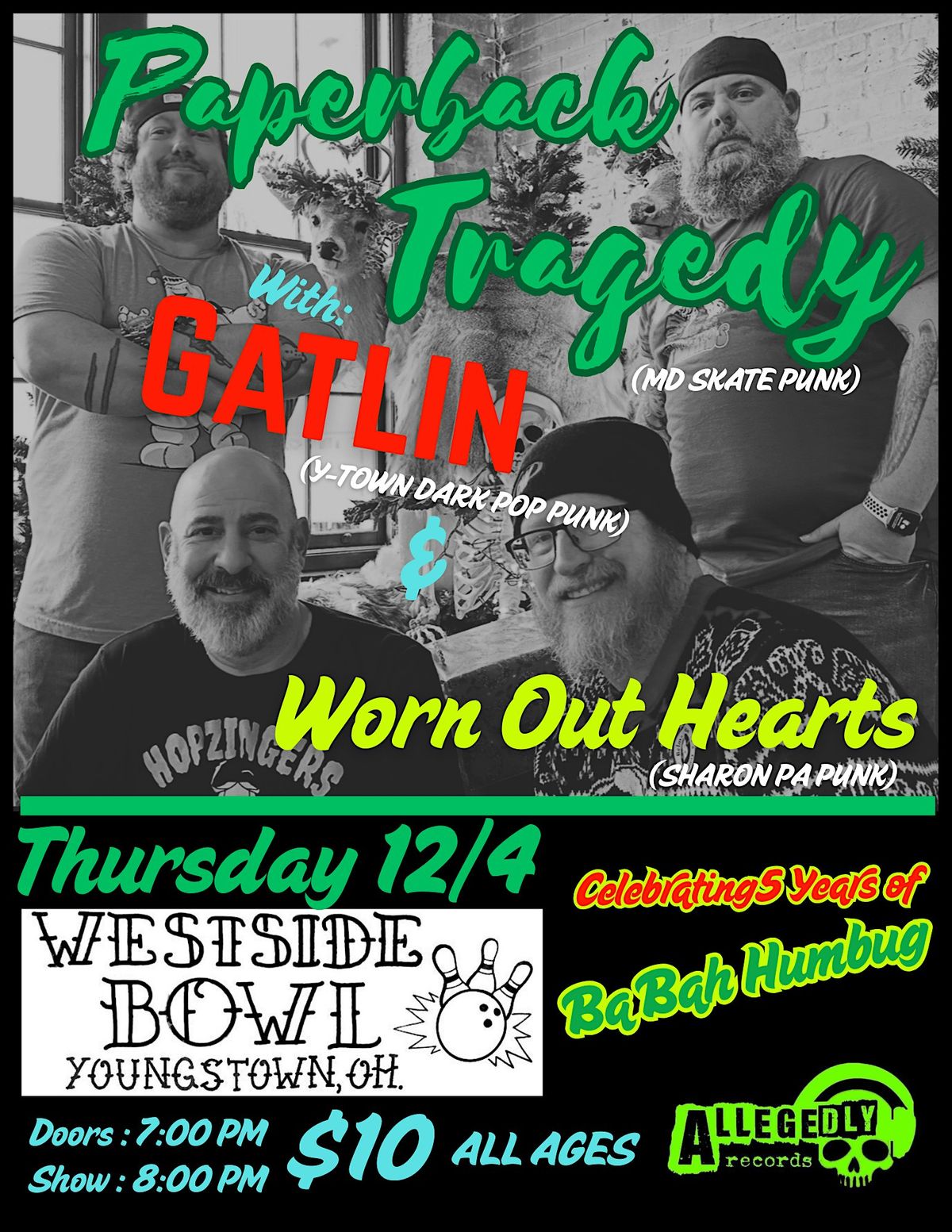 Paperback Tragedy\/Gatlin\/Worn Out Hearts