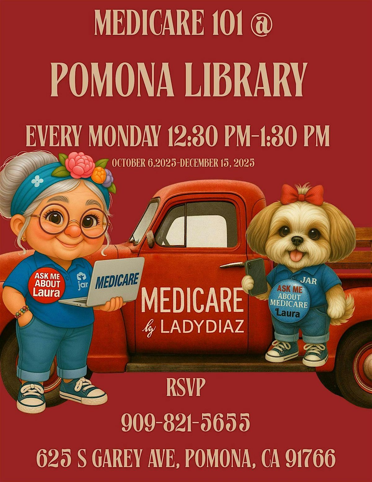 Medicare 101 Workshop @ Pomona Library on Mondays