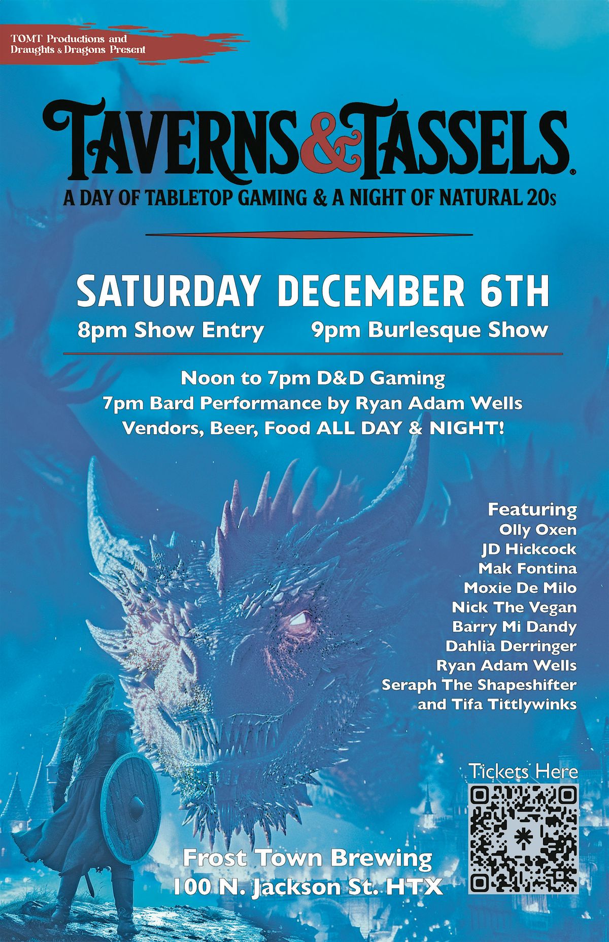 Taverns & Tassels: A Day of Tabletop Gaming &  A Night of Natural 20s