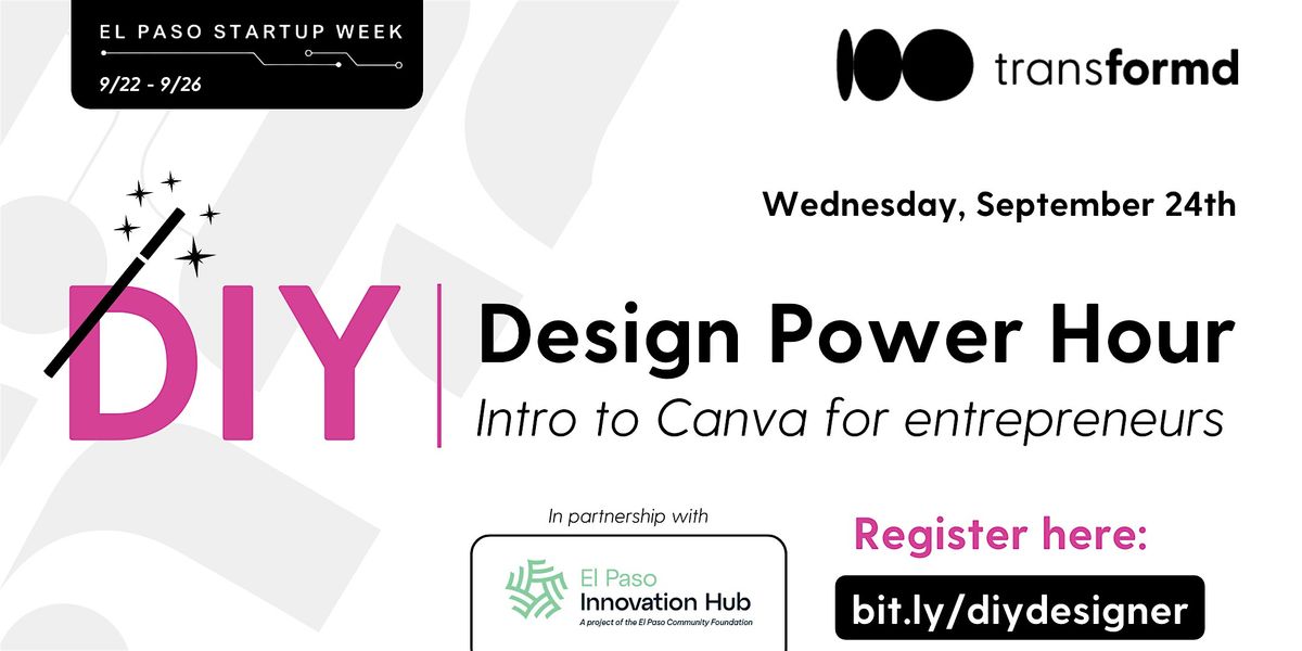 DIY Design Power Hour: Intro to Canva for entrepreneurs