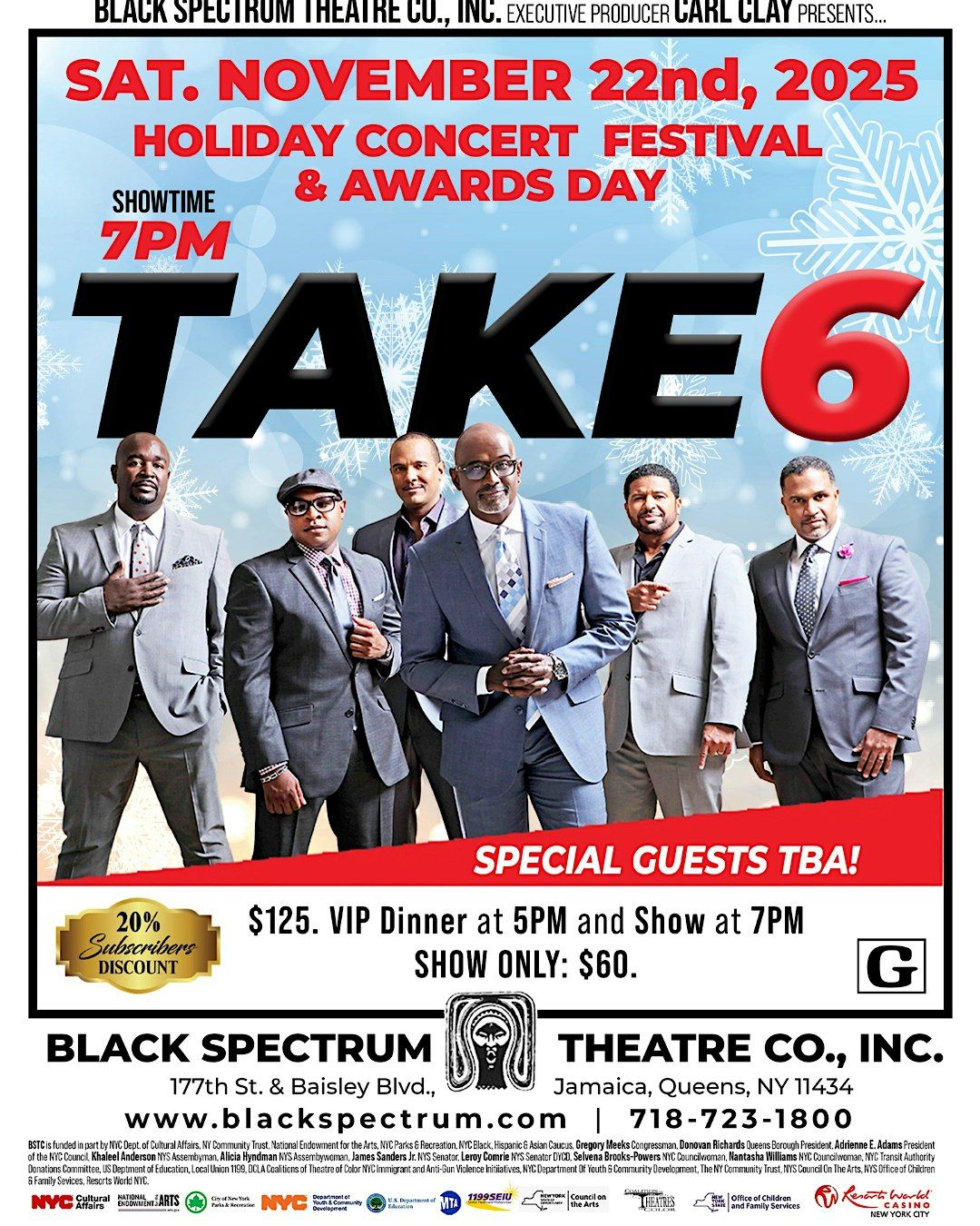 Black Spectrum Theatre Co. Inc. Holiday Concert \/w TAKE 6
