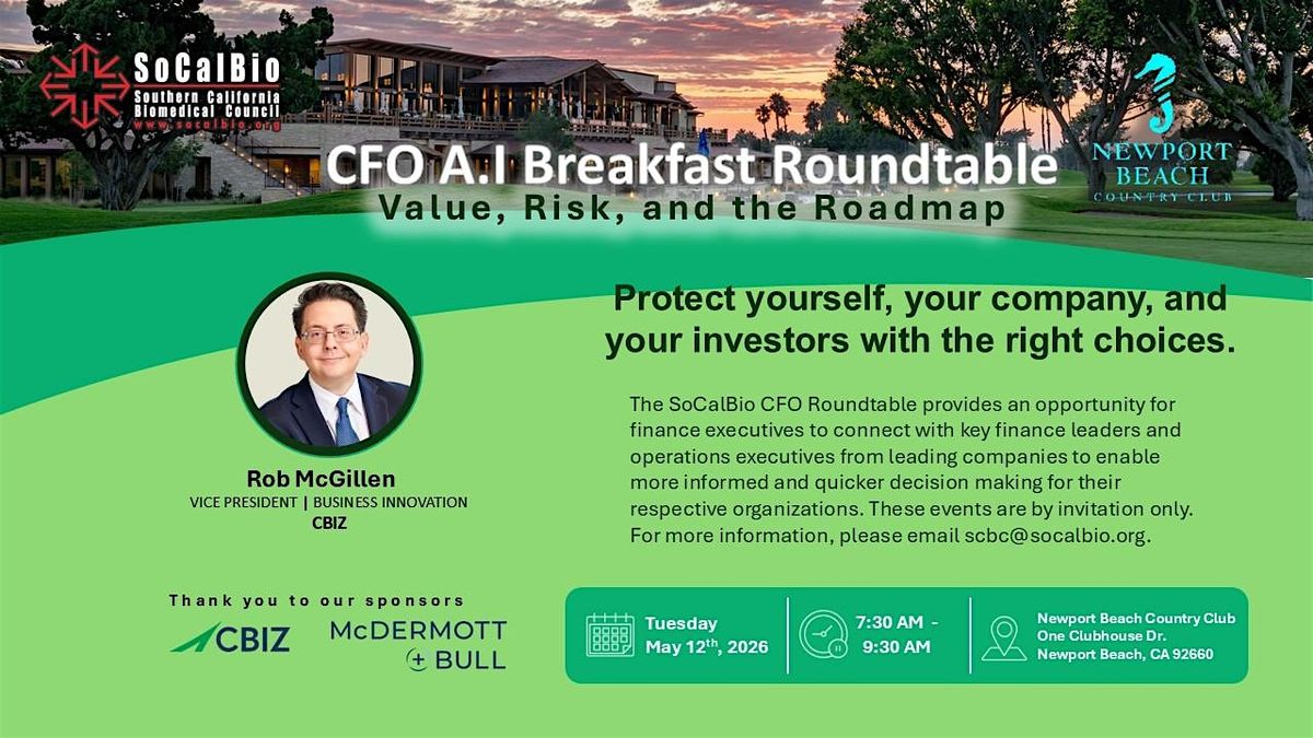 SoCalBio CFO Roundtable