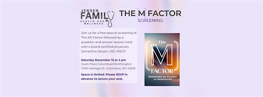 The (M) Factor: Shedding the Silence on Menopause film screening
