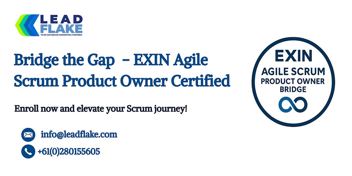 EXIN Agile Scrum Product Owner Bridge Training in Napier