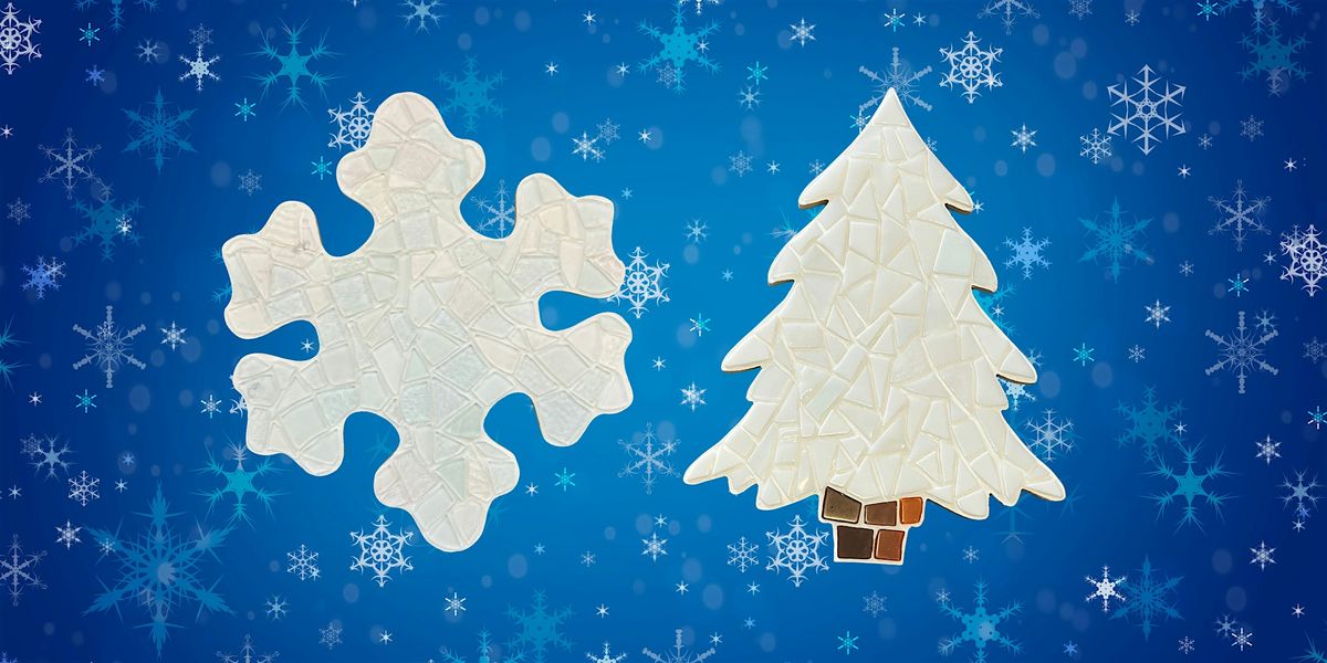 Glass mosaic - White Evergreen or Snowflake- at The Vineyard at Hershey