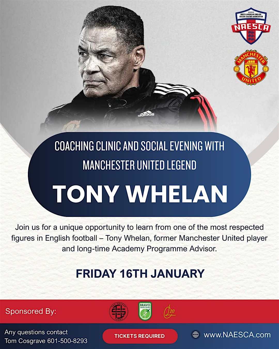 NAESCA Coaches Q&A with Tony Whelan Former Manchester United Academy Coach