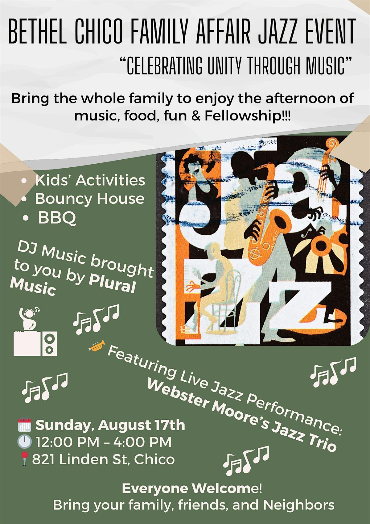 Bethel AME Chico Family Affair Jazz Event