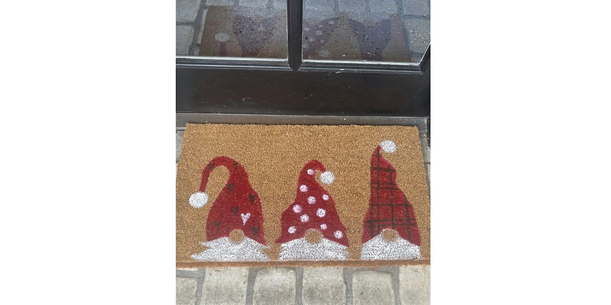 Wit Cellars, Woodinville - Holiday Painted Fall Door Mat