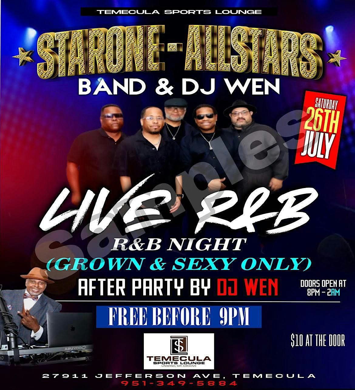 Copy of Strictly R&B Night with StarOne AllStar Band & DJ Wen