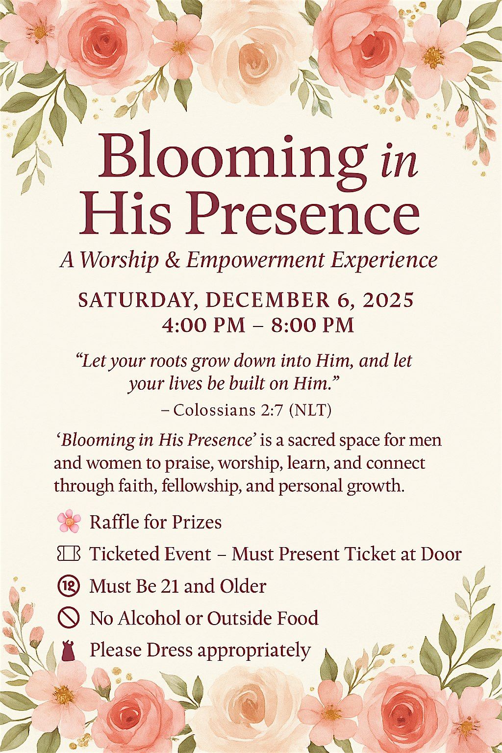 Blooming In His Presence