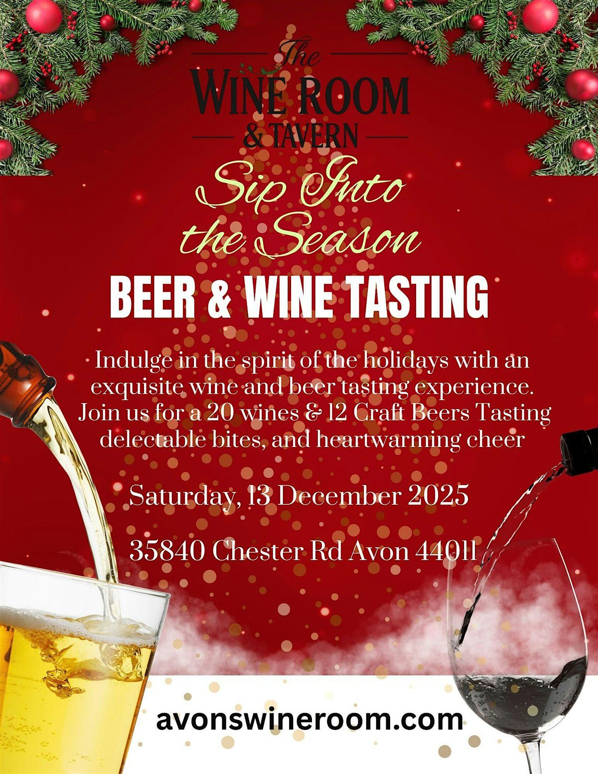 Sip into the Season Beer & Wine Tasting