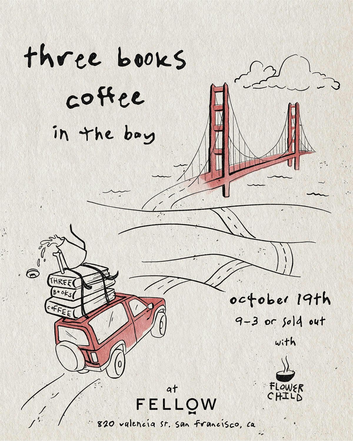 Three Books Coffee Pop- up