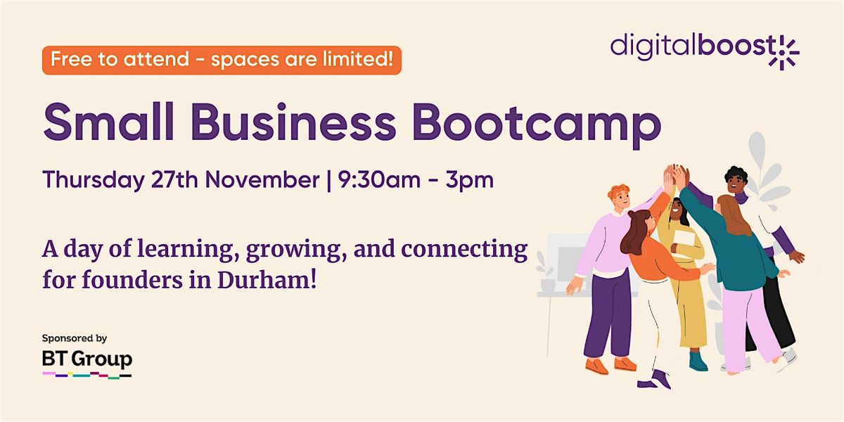 Free Small Business Bootcamp in Durham!