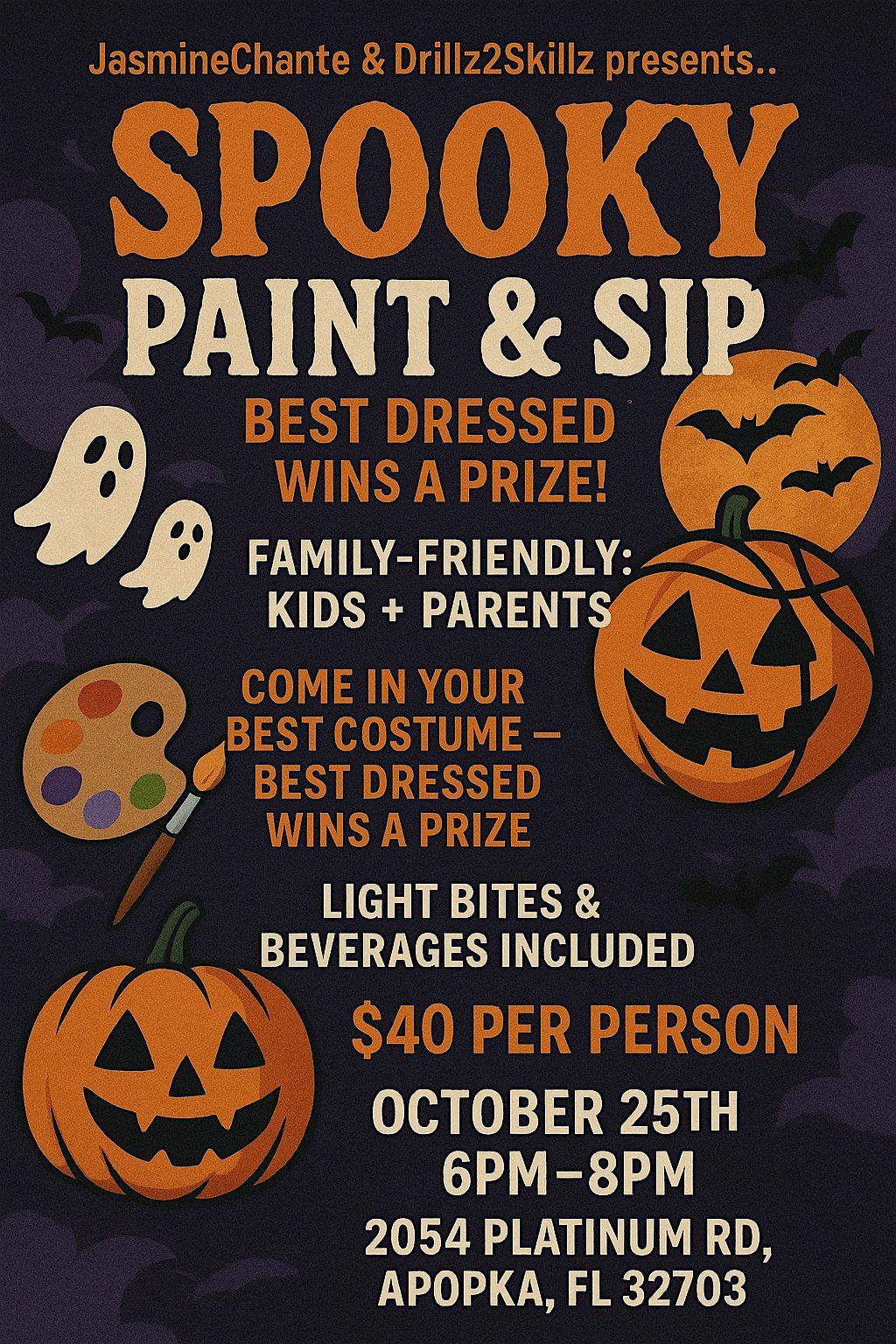 Spooky Paint&Sip (juice edition)