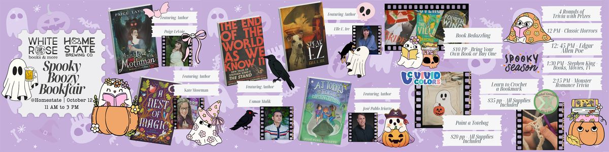 Spooky Boozy Bookfair with Home State Brewing