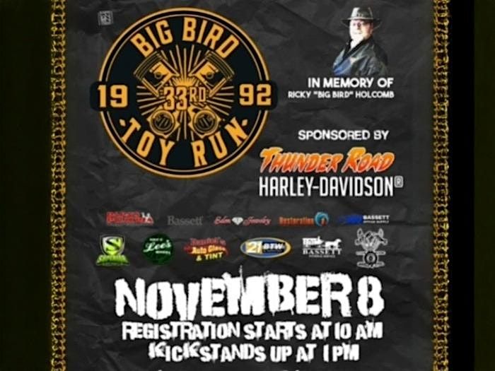 Kick Stands UP for Kids! It's Time for the 33rd Annual Big Bird Toy Run!