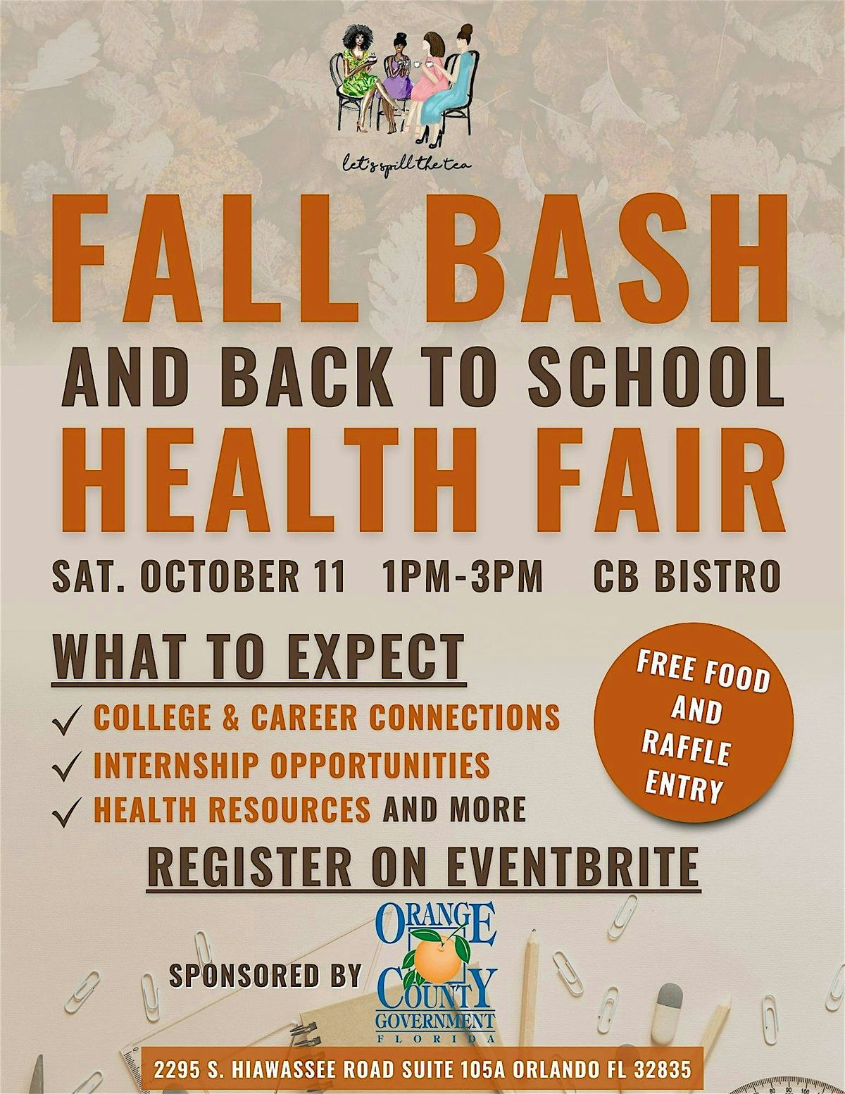 Fall Bash & Back to School Health Fair