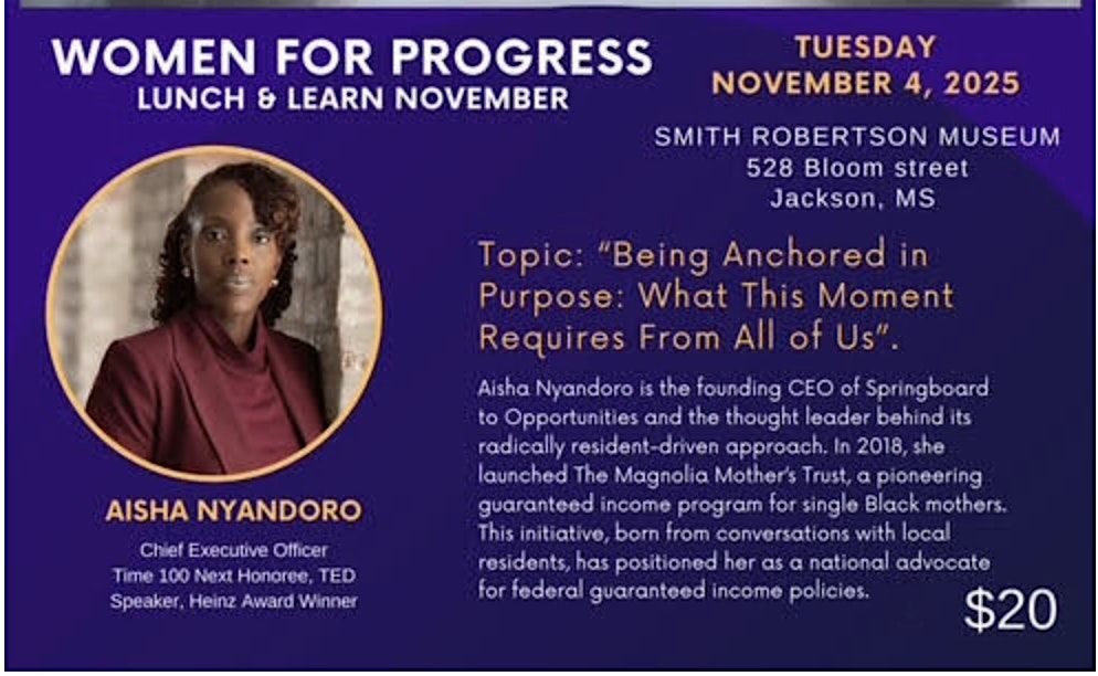 November Lunch and Learn at Smith Robertson Museum