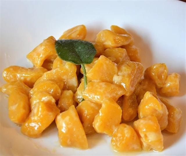 Creating Sweet Potato Gnocchi with a Sausage and Maple Cream Sauce