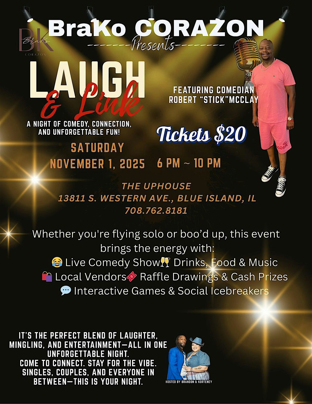 LAUGH & LINK : A SOCIAL POP UP MIXER