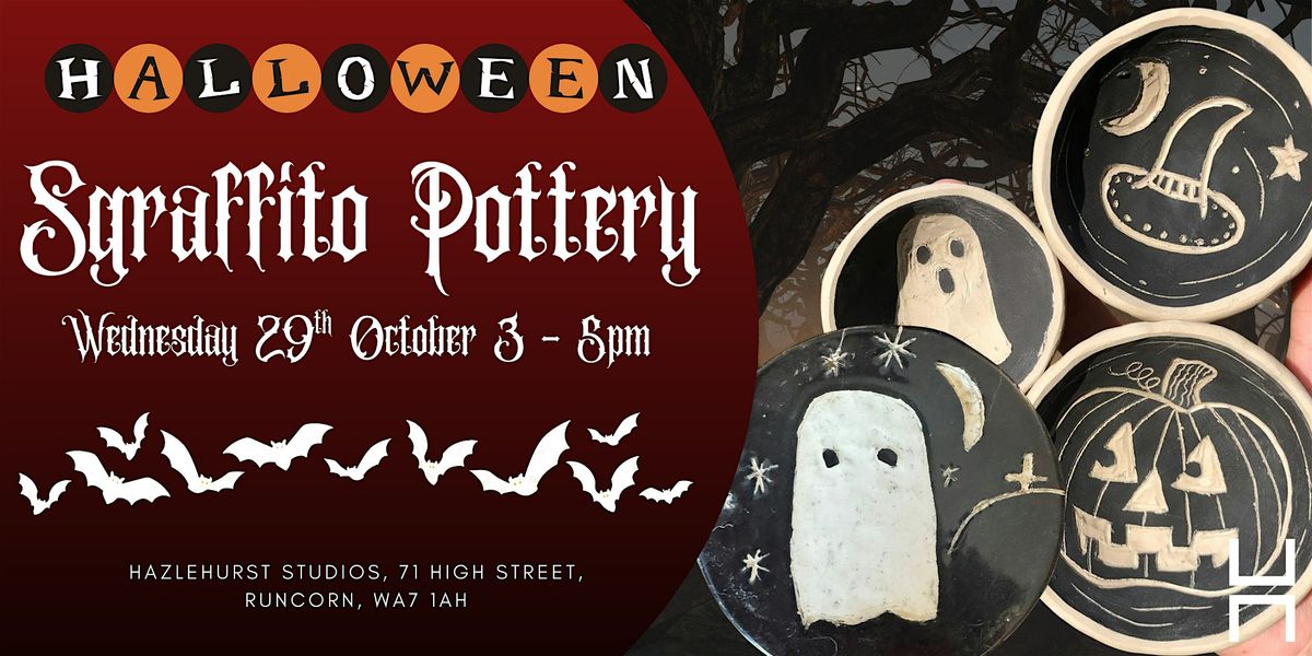 October Half Term - Halloween Pottery Workshop - Spooky Sgraffito