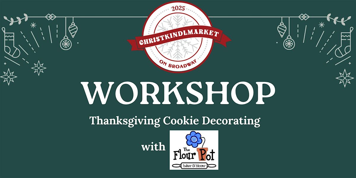 Thanksgiving cookie decorating with The Flour Pot