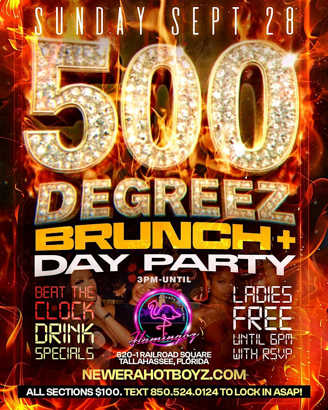 500 DEGREEZ BRUNCH + DAY PARTY