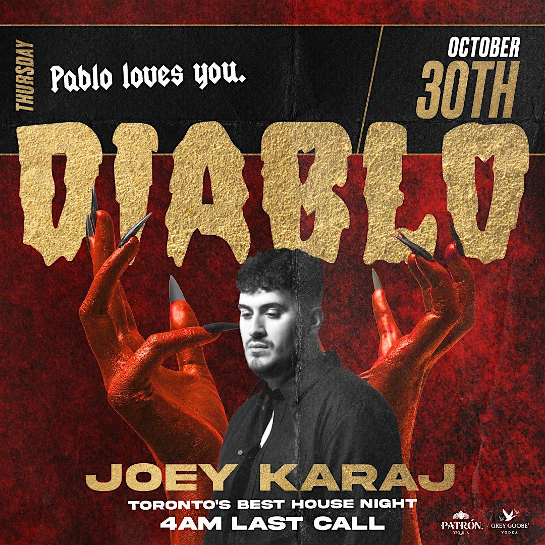 DIABLO - Halloween Thursday October 30th at ESCOBAR