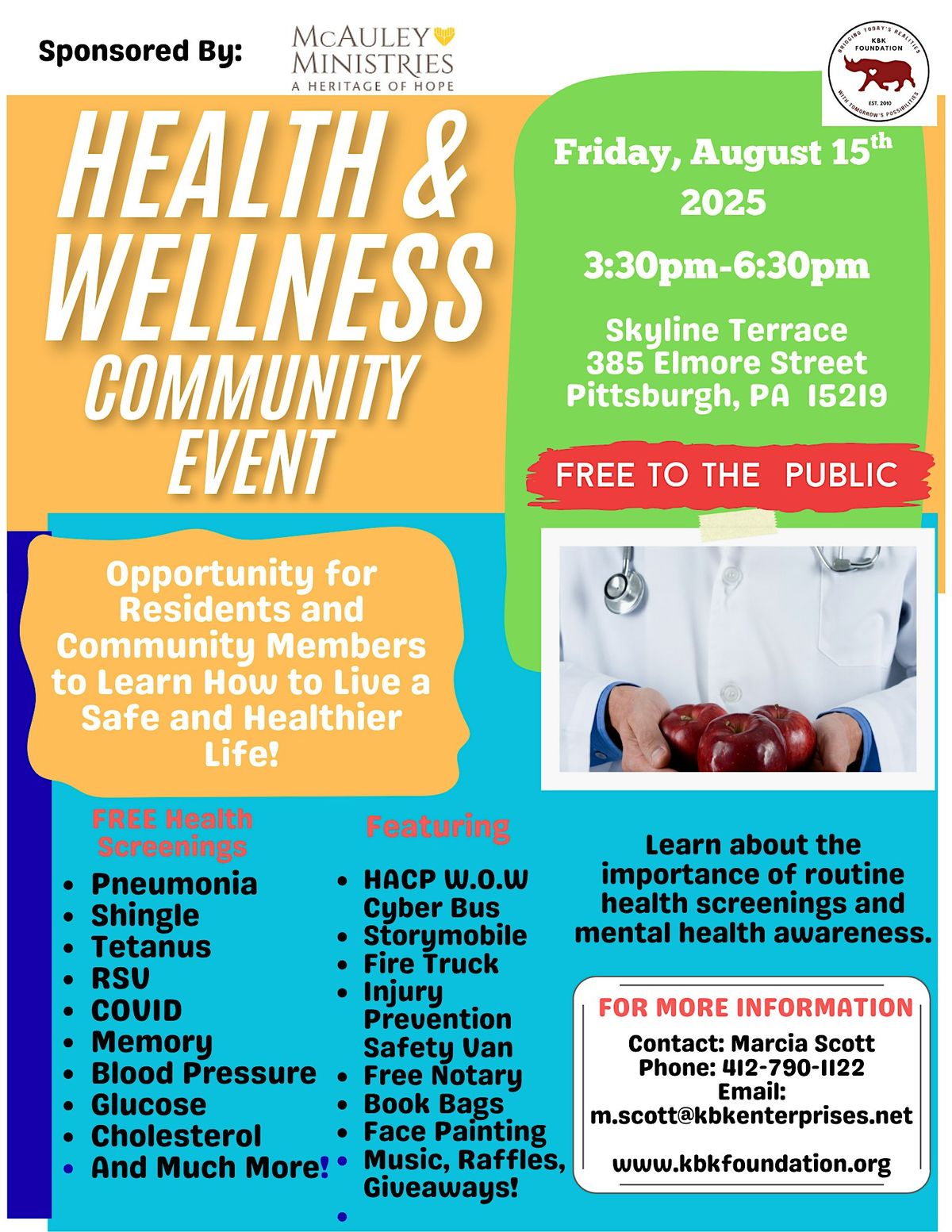 Health & Wellness Community Event