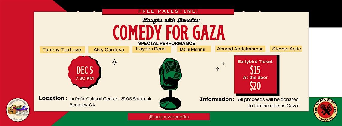 Laughs with Benefits: Comedy for Gaza