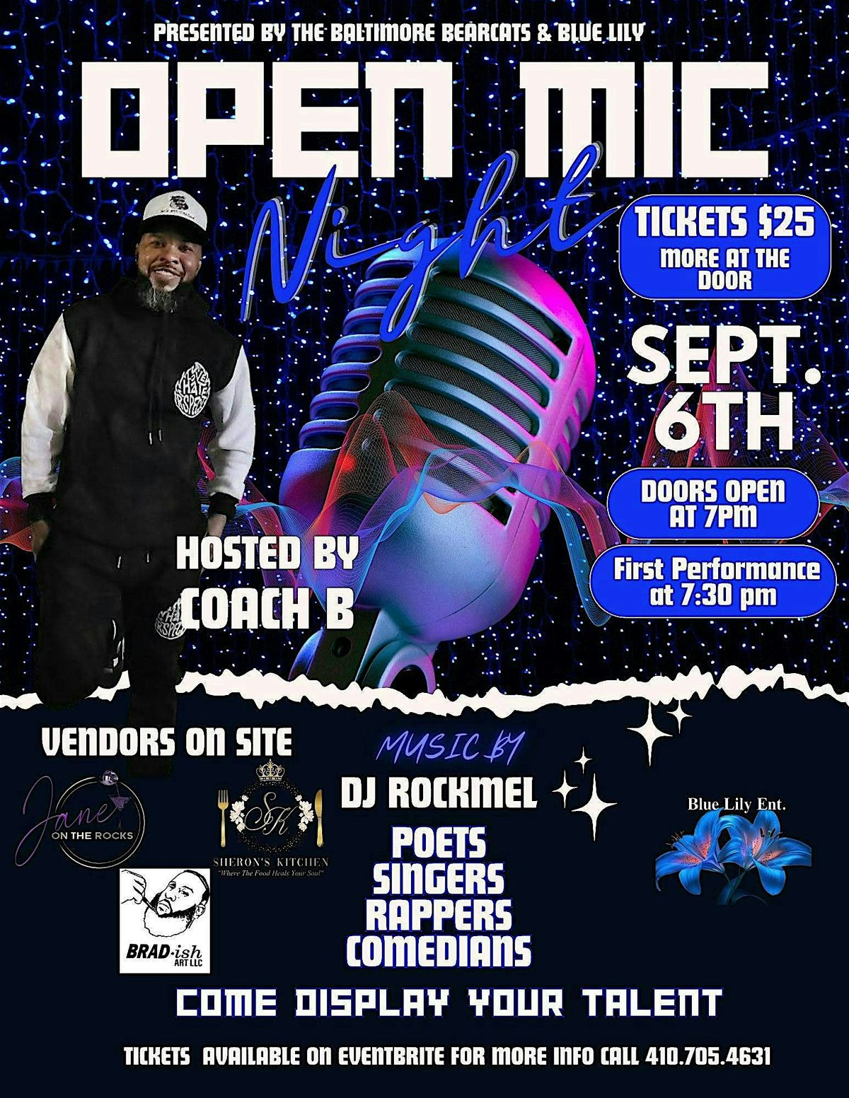 Baltimore Open Mic Presented By Blue Lily