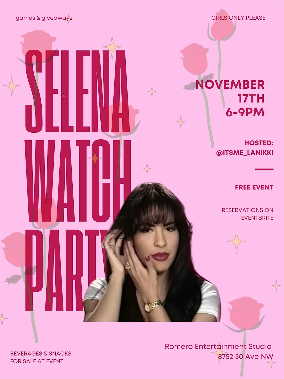Selena watch party (Selena Quintanilla Netflix)