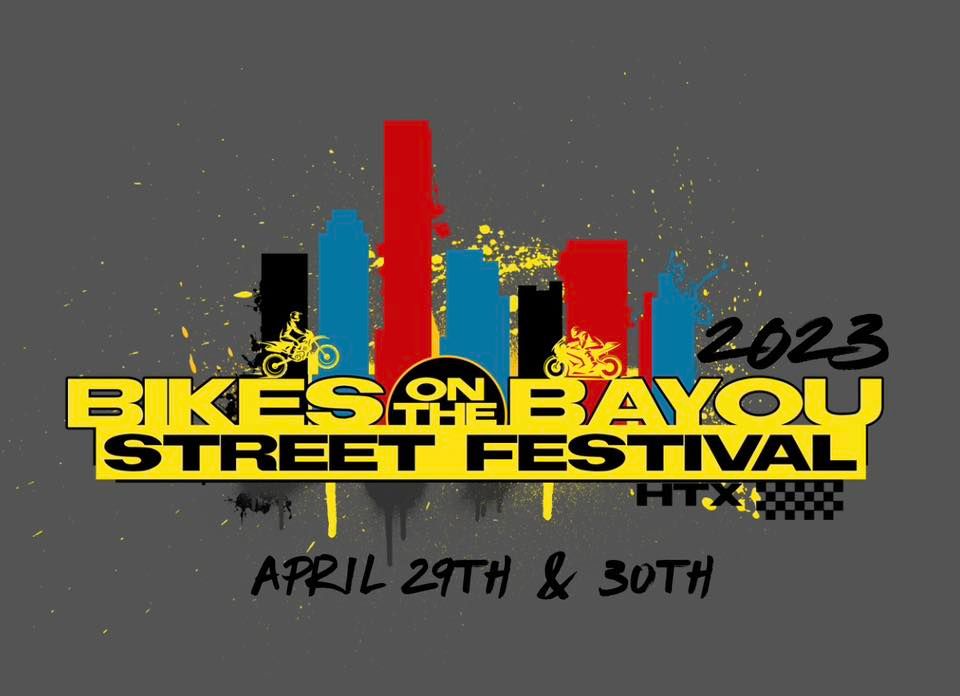 BIKES ON THE BAYOU FESTIVAL 2023 Eleanor Tinsley Park, Houston, TX