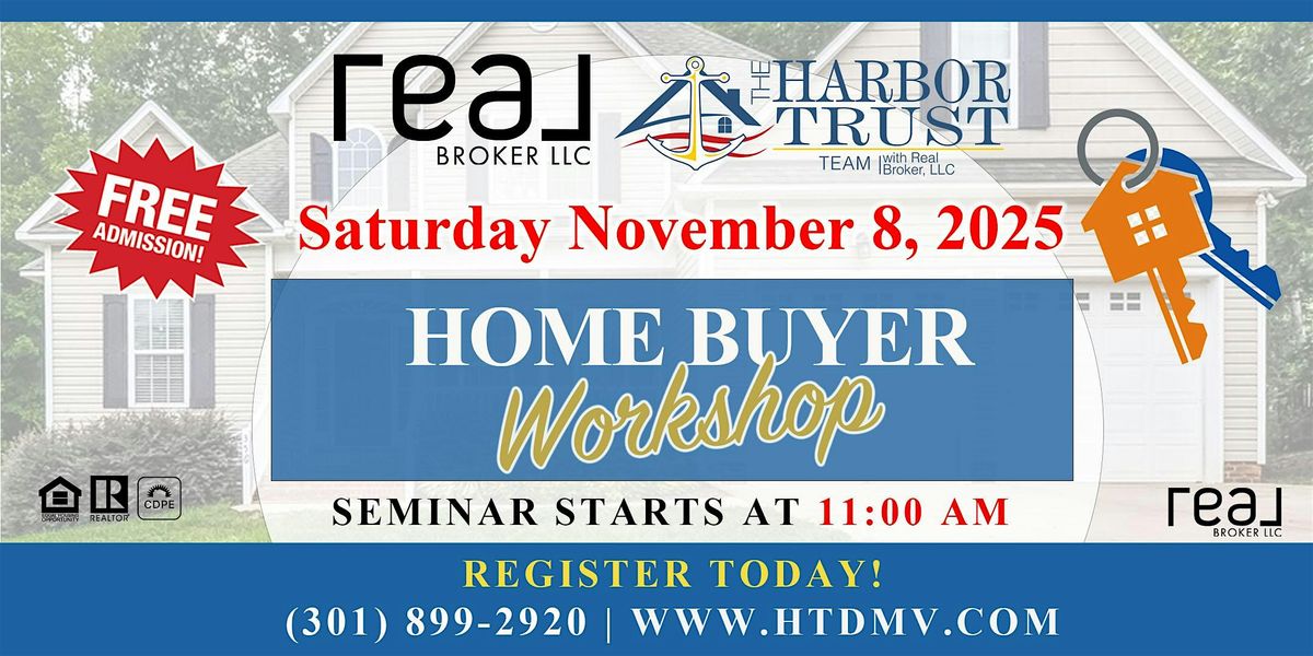 November  8, 2025 Home Buyer Seminar