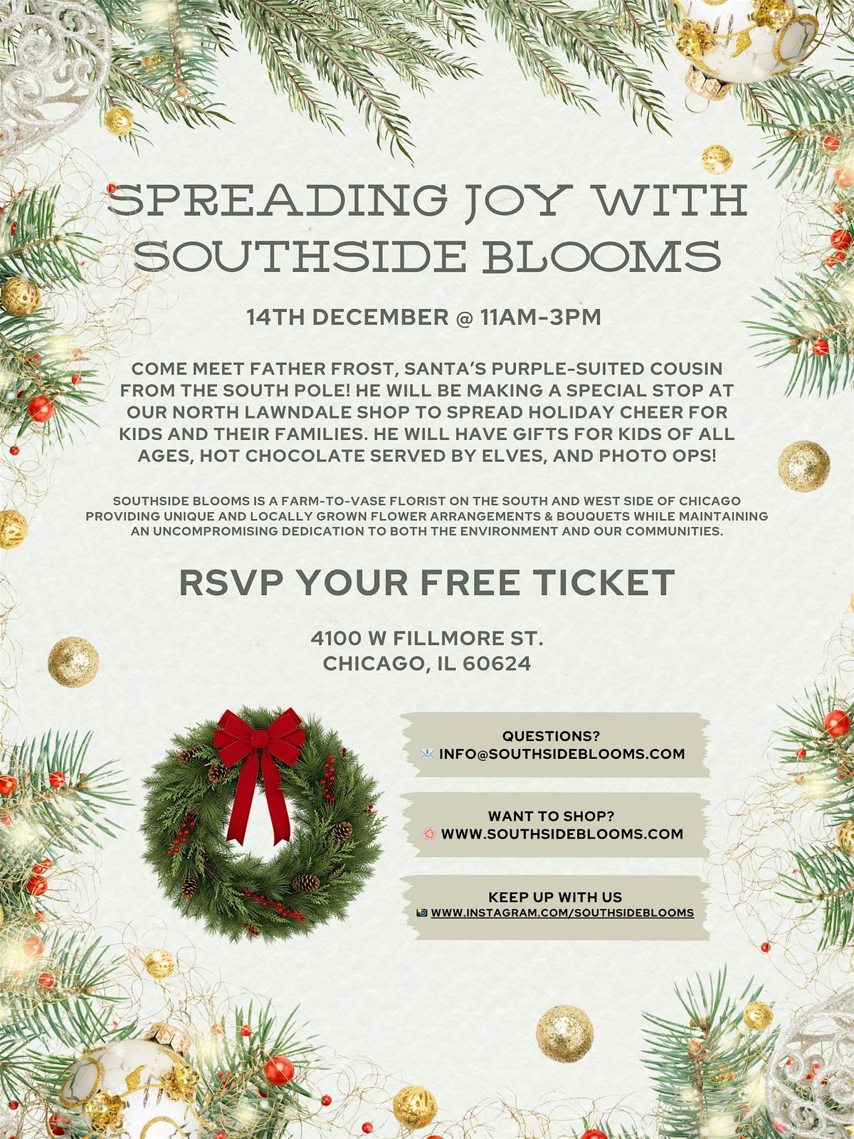 Southside Blooms'  North Lawndale Holiday Event