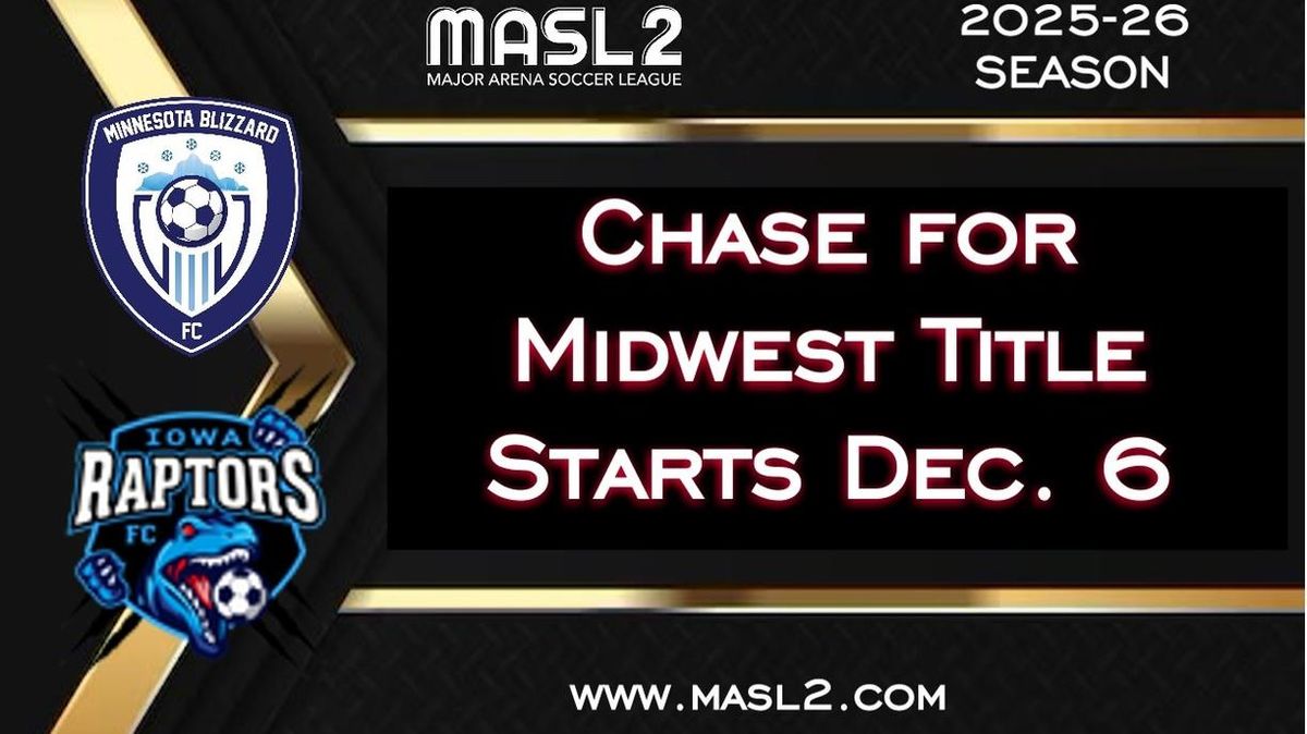 Parking Minnesota Blizzard at Iowa Raptors FC