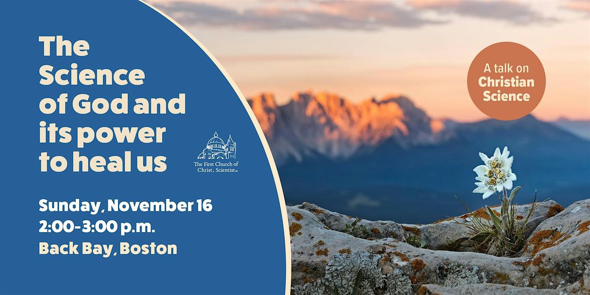 \u201cThe Science of God and its power to heal us\u201d