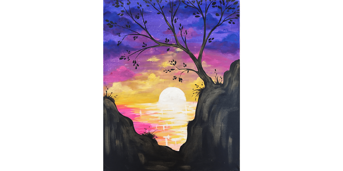 Cliff Side Sunset - Paint and Sip in Fishkill | Classpop!\u2122
