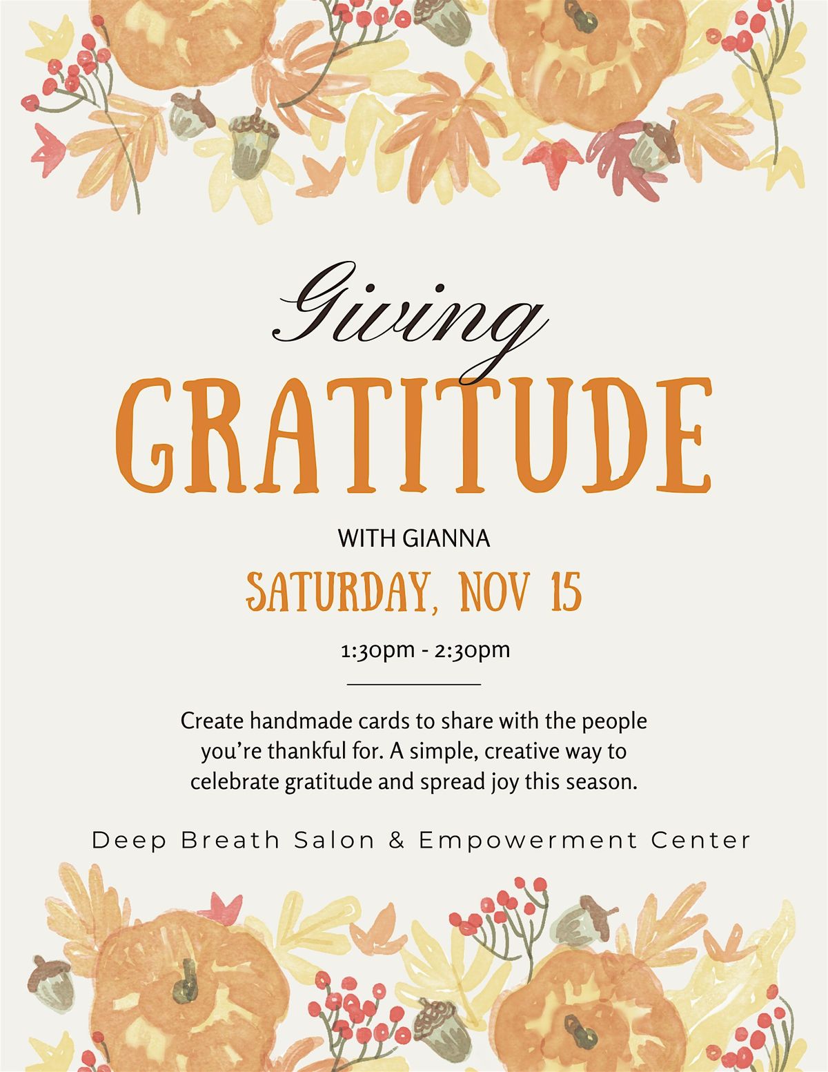Giving Gratitude
