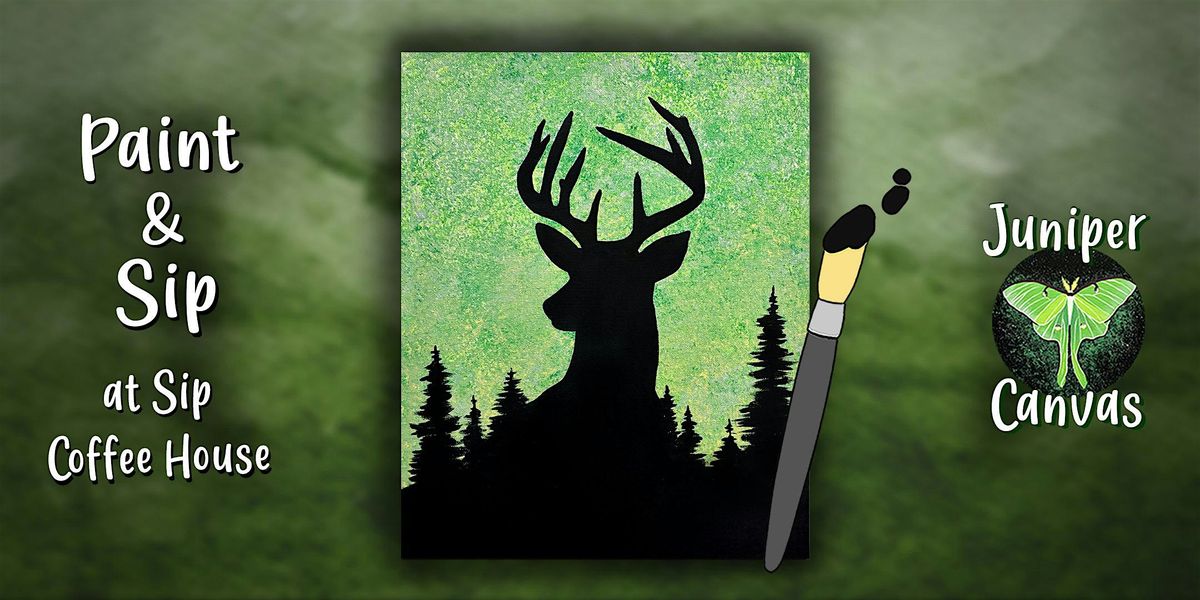 Paint & Sip at Sip Coffee House 2 in Highland: Hold Me Deer